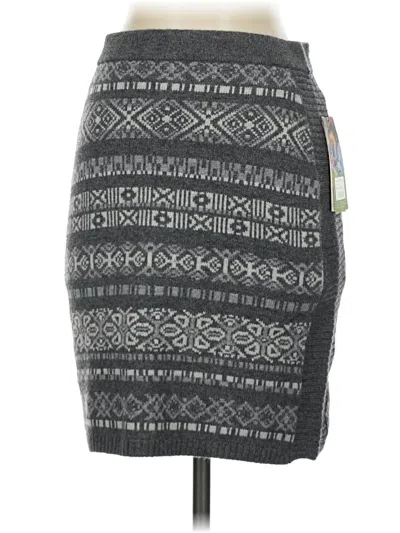 Sherpa Casual Skirt In Gray