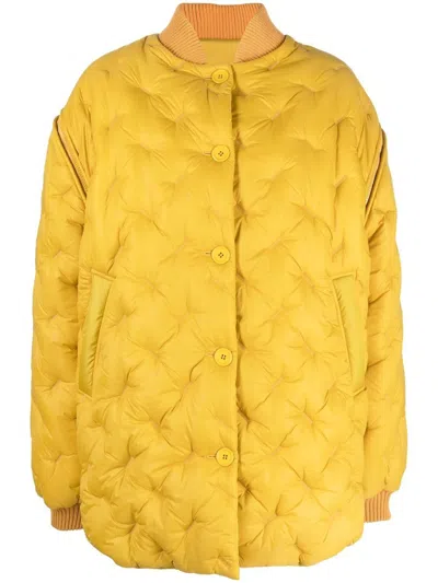 SHERPA EMBOSSED-DETAIL PADDED JACKET