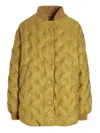Sherpa Yellow Gang Reversible Bomber Jacket In Yellow