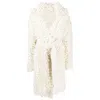 Sherpa Belted Textured Mohair-blend Coat