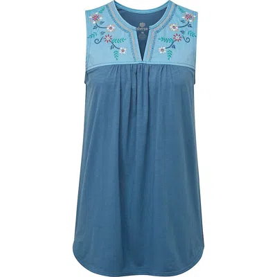Sherpa Women's Shaanti Embroidery Top - Xxl In Blue