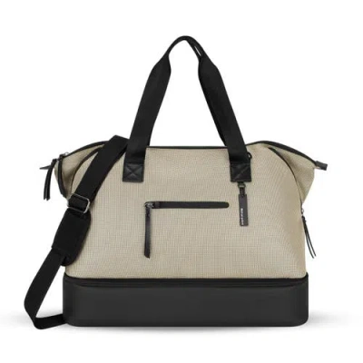 Sherpani Boston Anti Theft Travel Tote Bag With Removable Shoe Compartment In Brown