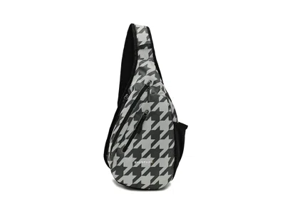 Sherpani Esprit At Anti-theft Travel Sling Shoulder Handbags Houndstooth: One Size In Black