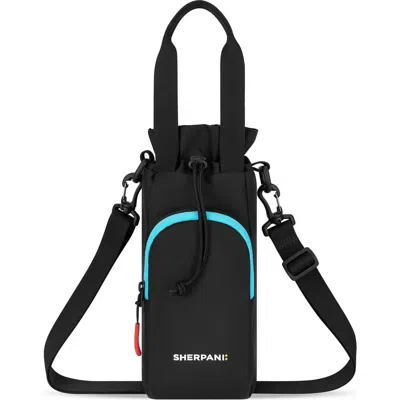 Sherpani Izzie Cross Body Purse W/ Watter Bottle Holder In Black