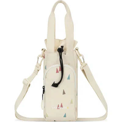 Sherpani Izzie Cross Body Purse W/ Watter Bottle Holder In Brown