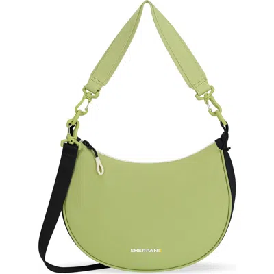 Sherpani Mina Medium Lightweight Half Moon Crossbody In Brown