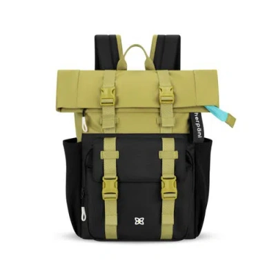 Sherpani Sedona Travel Laptop Backpack,  Fits 15 Inch Laptop, Wasabi Stone In Black