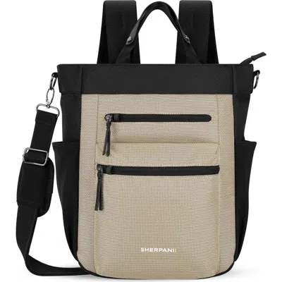 Sherpani Soleil Anti Theft Convertible Purse W/ Rfid Protection In Neutral