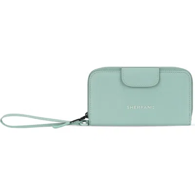 Sherpani Tulum Large Wristlet W/ Rfid Protection In Blue
