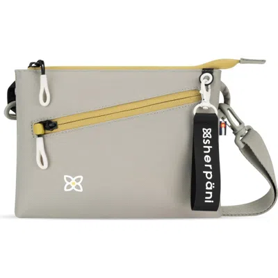Sherpani Zoom, Small Crossbody Purse, Nylon Crossbody Bag, Lightweight Cross Body Bag, Sleek Dual Po In Gray