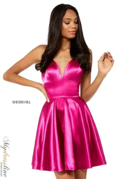 Pre-owned Sherri Hill 52291 Evening Dress Lowest Price Guarantee Authentic In Red