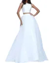 Sherri Hill A-line Prom Dress In Ivory In Multi