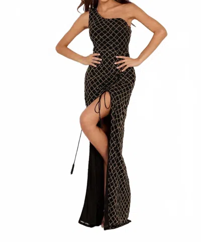 Sherri Hill Aleta Gown In Lafemme In Black