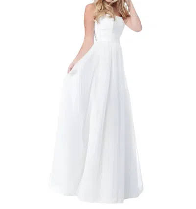 Sherri Hill Beaded Jersey Prom Dress In Ivory In White