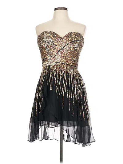 Pre-owned Sherri Hill Cocktail Dress In Black