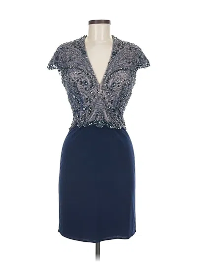 Pre-owned Sherri Hill Cocktail Dress In Blue