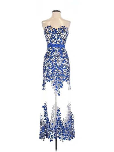 Pre-owned Sherri Hill Cocktail Dress In Blue