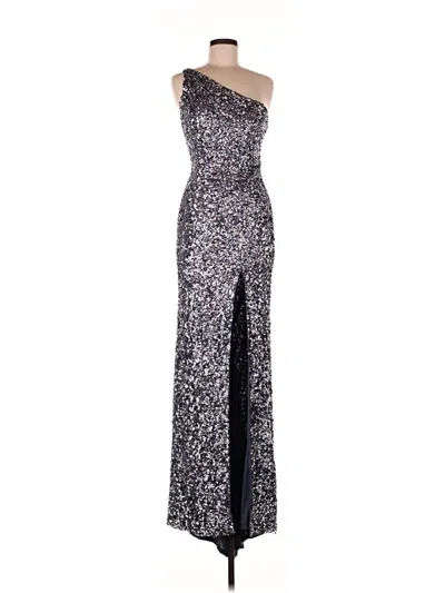 Pre-owned Sherri Hill Cocktail Dress In Gray