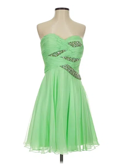 Pre-owned Sherri Hill Cocktail Dress In Green