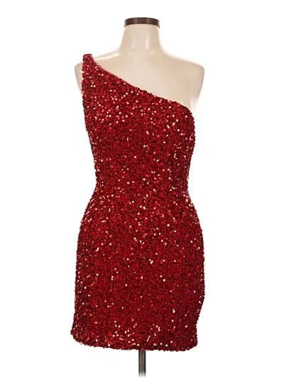 Pre-owned Sherri Hill Cocktail Dress In Red