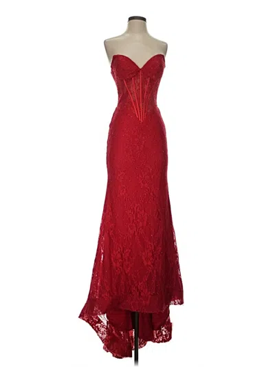 Pre-owned Sherri Hill Cocktail Dress In Red