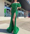 Sherri Hill Mermaid Maxi Dress In Emerald In Green