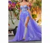 Sherri Hill Off-shoulder Prom Dress In Periwinkle In Blue