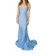 Sherri Hill Prom Dress In Light Blue In Blue