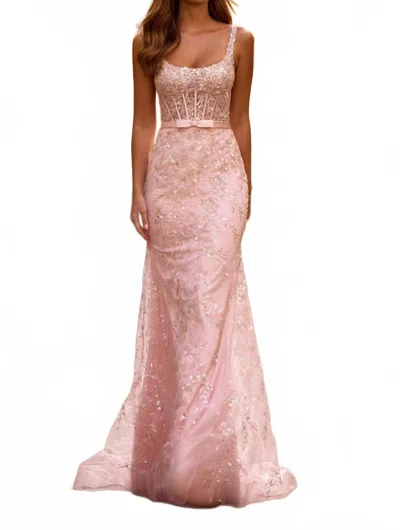Sherri Hill Prom Gown In Blush In Pink