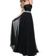 Sherri Hill Ruched Bodice Prom Dess In Black In Black