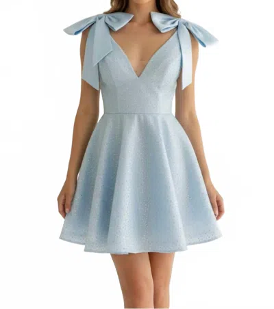 Sherri Hill Semi-formal Gown In Ice Blue In Multi