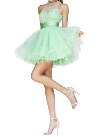 Sherri Hill Short Prom Dress In Light Green