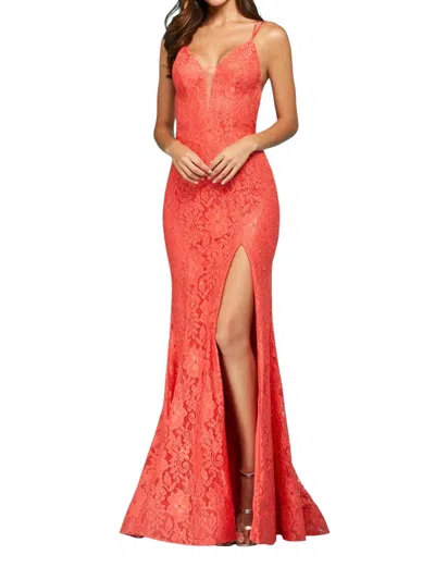 Sherri Hill Sleeveless Prom Dress In Ivory In Multi