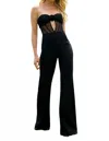 Sherri Hill Sweetheart Cut Out Jumpsuit In Black In Black