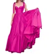 Sherri Hill Sweetheart Tie-strap Ball Gown In Bright Pink In Pink