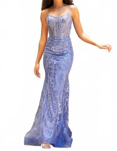 Sherri Hill Women's Evening Dress In Periwinkle In Blue