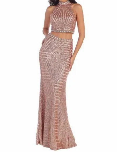 Sherri Hill Women's Formal Dress In Taupe In Animal Print