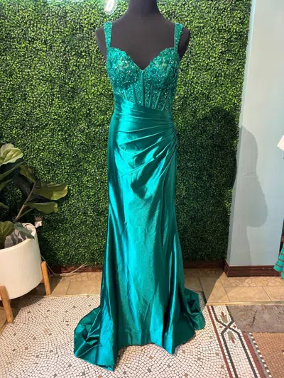 Sherri Hill Women's Prom Dress In Emerald In Green
