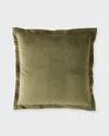 Sherry Kline Home Bryson Velvet Euro Shame, 26" X 26" In Green
