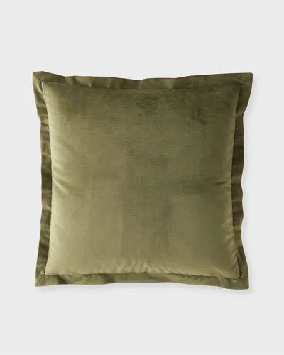 Sherry Kline Home Bryson Velvet Euro Shame, 26" X 26" In Green