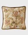 Sherry Kline Home Eloise Floral Euro Sham In Brown