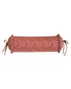 Sherry Kline Home French Country Neck Roll Pillow, 18" X 6" In Medium Red