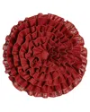 Sherry Kline Home Fresco Round Ruffle Pillow In Multi