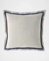 Sherry Kline Home Wisteria Double Flanged Reversible Euro Sham In Dove