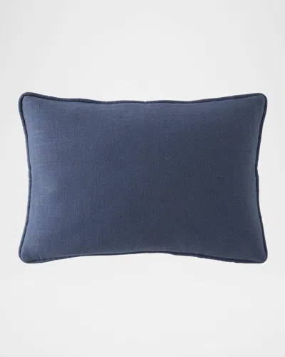 Sherry Kline Home Wisteria Solid Boudoir Pillow, 13" X 19" In Navy