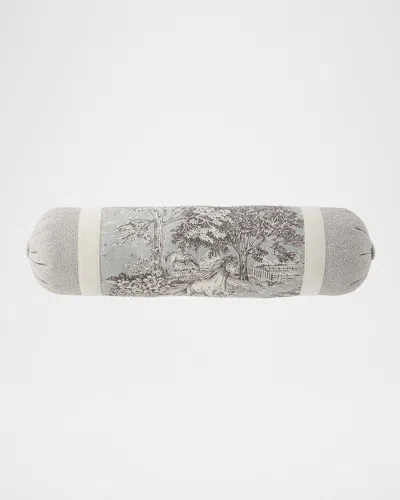 Sherry Kline Home Yellowstone Bolster Pillow, 7.5" X 33" In Gray