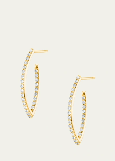 Sheryl Lowe 14k Baby Marquis Earrings In Gold