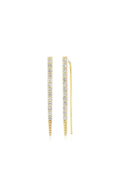 Sheryl Lowe 14k Yellow Gold Diamond Earrings