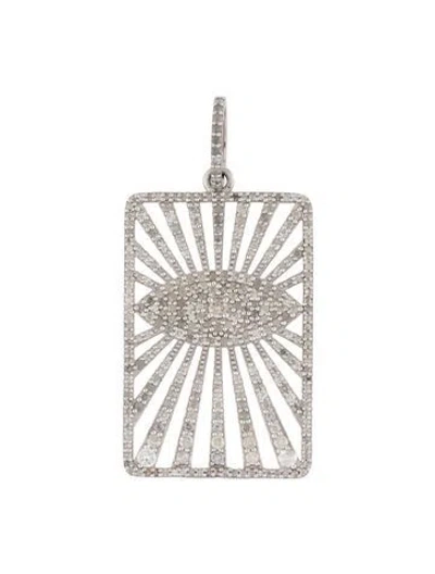 Pre-owned Sheryl Lowe 2.35ctw Diamond Eye Pendant In Multi