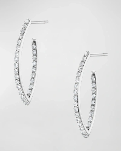 Sheryl Lowe Baby Marquis Earrings In Silver